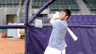 Bryce Harper Shows Off The Marucci Cat 5  JustBatscom [upl. by Eicyak151]