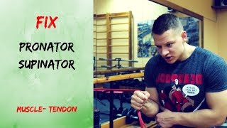 FIX FOREARM PAIN Get rid of pain in pronator and supinator muscle or tendon [upl. by Eynaffit]