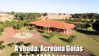 Fazenda a venda em Acreuna Goiás VENDIDA [upl. by Seldan]