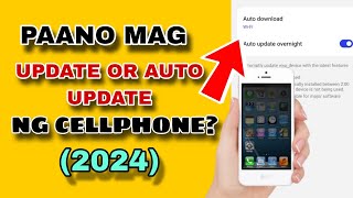 Paano mag update or auto update ng cellphone  2024 [upl. by Fusuy]