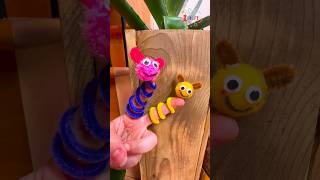 🌈 Colorful Wire Cleaner Finger Puppets DIY Craft Tutorial 🎨 diy craft craftyfun kids [upl. by Syman]