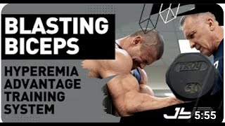 JYM Nutritional Sciences BICEPS Milos Sarcevs Hyperemia Advantage Training System [upl. by Sitnerp281]