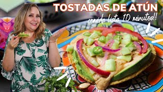 Las Mejores TOSTADAS DE ATÚN comidassaludables [upl. by Harrell]