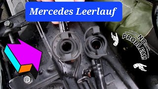 🛠️🚘 Mercedes Motor Stottert Motorlauf Bremskraftverstärker Schlauch Defekt leerlauf unterdruck [upl. by Chemar]