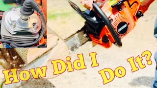 How Did I Do It Compression Testing Custom Head Build Echo 590 Chainsaw [upl. by Iglesias]