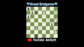 Great endgame 💎  chesscom chess chesspuzzlesmatein2 checkmate chesspuzzle shorts aniikytt [upl. by Austin]