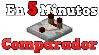 COMPARADOR DE REDSTONE cómo usarlo  Minecraft [upl. by Ecirpak]