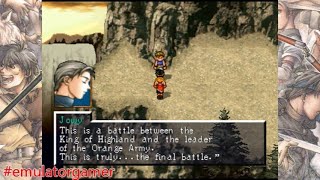 Suikoden II PlayStation 1 quotTrue Final Battlequot 16BXX END [upl. by Ebeohp]