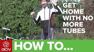 No More Inner Tubes How To Get Home  GCNs Roadside Maintenance Series [upl. by Joellen213]