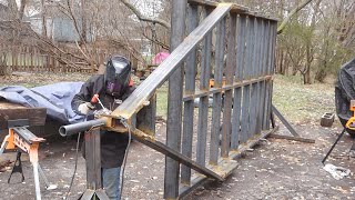 Welding amp Decking  Urban Logging Trailer Build Pt 4 [upl. by Brandes]