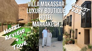 VILLA MAKASSAR  LUXURY BOUTIQUE HOTEL MARRAKECH  REVIEW AND TOUR [upl. by Mailand]