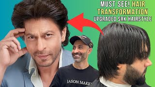 Never Look At Mens Haircut The Same Again  Shah Rukh Khan Hairstyle 2024 🤯 Hair Tutorial [upl. by Niven558]