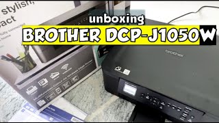 Unboxing BROTHER DCPJ1050W [upl. by Bilbe]