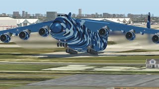 Worlds Heaviest Military Cargo Plane Crashes Right After Takeoff in XPlane 11 [upl. by Issi]