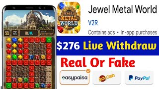 Jewel Metal World Gameplay Android Mobile real fake [upl. by Alilahk914]