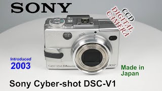 2003 Sony Cybershot DSCV1  CCD Digital Camera [upl. by Idyak]