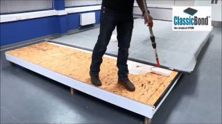 How to install a Classicbond EPDM flat Roof [upl. by Yespmed506]