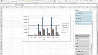 Building a Pivot Table in Excel 2010  Part 4  New Features [upl. by Christan]