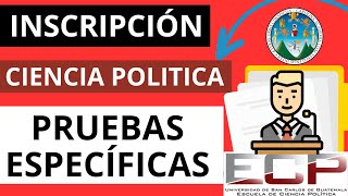 🔴INSCRIPCIÓN a ESCUELA de CIENCIAS POLÍTICAS para las PRUEBAS ESPECIFICAS  Tutorial de ASIGNACIÓN📄 [upl. by Winterbottom53]