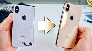 Turn Your iPhone X Into a XS Perfect Gold Kit [upl. by Idroj]