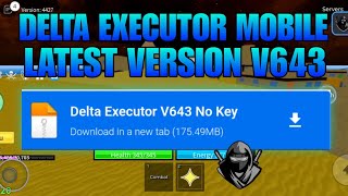 ROBLOX DELTA EXECUTOR NEW UPDATE V643 🥷 DELTA ATUALIZADO amp SCRIPT BLOX FRUIT MOBILE  DELTA DOWNLOAD [upl. by Maddalena413]