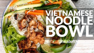 Vietnamese Noodle Bowl with Chicken [upl. by Ivory]