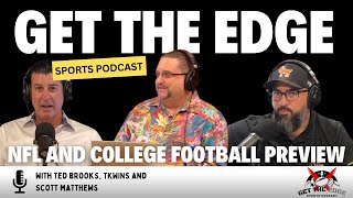 GET THE EDGE SPORTS BETTING SHOW EPISODE 12 NFL AND COLLEGE FOOTBALL PICKS AND PREDICTIONS [upl. by Nilyac]