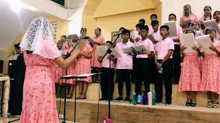 AWITI ANG GINOOCOMMUNION SONG1ST MASSCAPUDLOSAN CHOIR [upl. by Ahsinan]