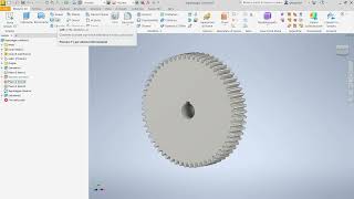 Modellazione di una ruota dentata con Inventor [upl. by Kcitrap935]