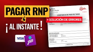 ACTUALIZADO Cómo pagar el RNP por Págalope  YAPE o Tarjeta  para inscribirse al instante [upl. by Asiulana]