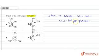 Which of the following is pyrogallol [upl. by Mechling]