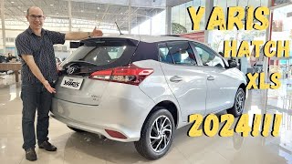 NOVO TOYOTA YARIS HATCH XLS 2024 CONFIRA TODOS OS DETALHES [upl. by Doowle]