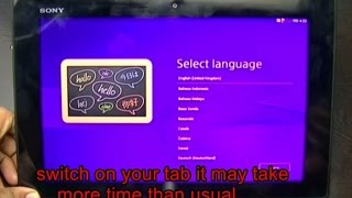 Unlock password of Sony Xperia Z tablet [upl. by Nivonod]