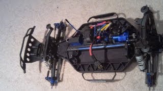 Traxxas Slash 4x4 How to dye your chassis [upl. by Nyer]