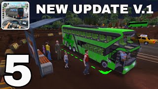 NEW UPDATE v1 Bus Simulator  3D Bus Games Walkthrough Gameplay Part 5 [upl. by Neillij]