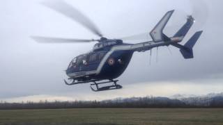 Hélicoptère EC145 Gendarmerie PGHM à TarbesLaloubère [upl. by Buchheim]