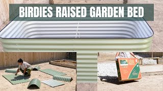 Unboxing Birdies raised garden bed galvanized steel  How to assemble the garden bed [upl. by Vernier985]