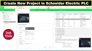 Create New Project in Schneider Electric PLC  Automation Training [upl. by Oihsoy]