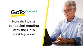 How do I join a scheduled meeting with the GoTo desktop app [upl. by Anikal]