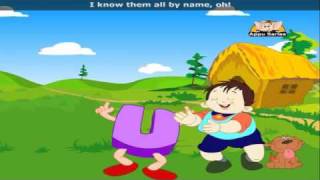 The Vowel Song with Lyrics  Nursery Rhyme [upl. by Ingeborg]