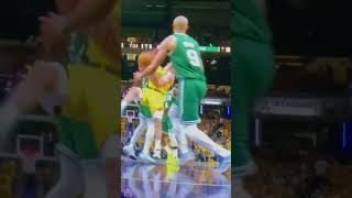 Celtics vs Pacers Game 4  Tj McConnell takes hit to face goes down hard [upl. by Gracye]