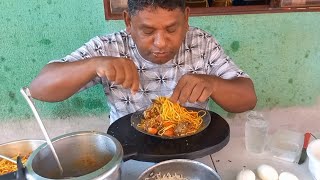 HOMEM GULOSO ENSINANDO COMO FAZER SUA RECEITA PARA DEGUSTAR DELICIOSO MACARRÃO COM SALSICHA E OVO [upl. by Uticas862]