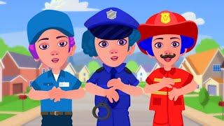 Polizei kinder lied 👮  Das Polizeiauto 🚔 Kinderlieder  Kuku and Cucudu Auf Deutsch [upl. by Hosbein]