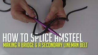 How to splice Amsteel for a bridge on your hunting saddle [upl. by Halfon]