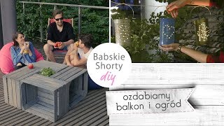 MEBLE Z PALET I LAMPIONY OGRODOWE  DIY [upl. by Kimitri]