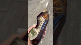 How do I do mirror gloss shoe shine and shoe patina mensshoestyle shoes shoeshine [upl. by Mailliw729]