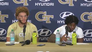 Postgame Press Conference Kyle Efford and Malik Rutherford August 31 2024 [upl. by Skantze259]