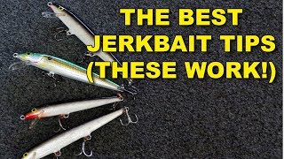 The Best Jerkbait Tips  Bass Fishing [upl. by Oznofla]