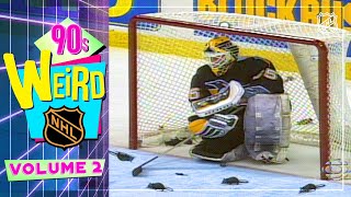 Scattered Rats Shattered Glass and more Goalie Gaffes  Weird NHL 90s Edition Vol 2 [upl. by Enyaht]