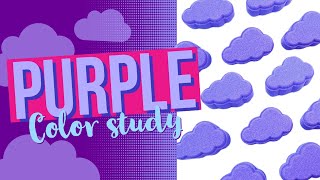 Purple Color Study 💜 Learn to create custom colors for bath bombs and other DIY cosmetics [upl. by Llenrahc661]